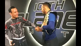 Eddie Bravo gives Tony Ferguson his Black Belt after becoming UFC Champion