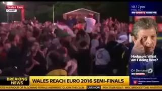 Reaction of Wales Fans While All 3 Goals Against Belgium in Cardiff