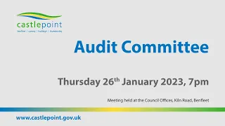 Audit Committee - Thursday 26th January 2023