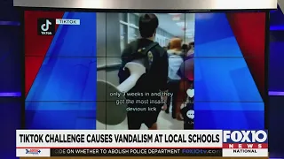 TikTok challenge causes vandalism at local schools