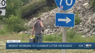 Missouri crews work to reduce litter after struggles with unloaded, uncovered vehicles