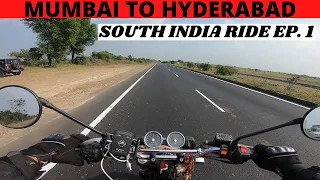Mumbai to Hyderabad Bike Ride | Solo Trip | South India Ride Tour Day1 Ep.1|Road Trip Interceptor650