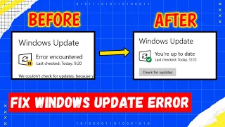 WORK 💯 Cara Mengatasi Windows Update Error Encountered Terbaru !!!