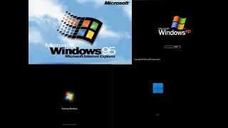 Evolution of Windows Startup Screens 1985 - 2022