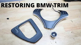 How To Restore BMW Plastic Trim! (Peeling Steering Wheel Fix!)