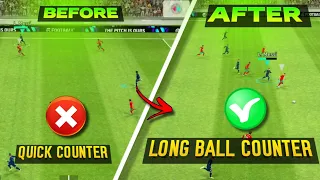 LONG BALL COUNTER  best playstyle after UPDATE ?? | Win ever online matches with edited Formation