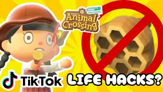 Testing out VIRAL ANIMAL CROSSING TikTok Life Hacks!! *shook*