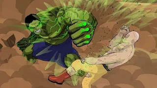 HULK VS SAITAMA (fan animation) | ХАЛК ПРОТИВ САЙТАМЫ (фан анимация) русская озвучка.