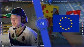 Americas All-Stars s1mple vs Europe All-Stars | EPIC DOUBLE KNIFE |