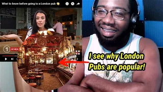American Reacts : What to know before going to a London pub 🍻