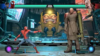 Spider-Man & Chun-Li vs Nemesis & Black Widow (Hardest AI) - Marvel vs Capcom: Infinite