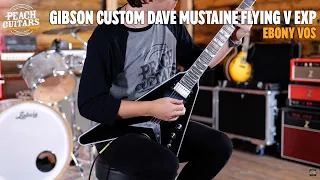 No Talking...Just Tones | Gibson Custom Dave Mustaine Flying V EXP Limited Edition Ebony VOS