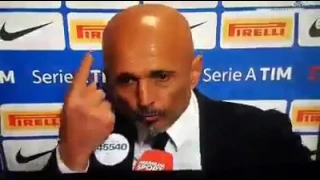 Furia Spalletti in diretta tv dopo Inter-Roma