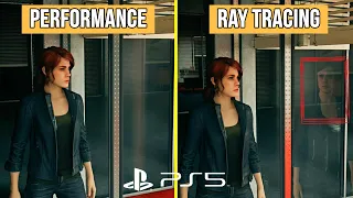 Control Ultimate Edition - PS5 Ray Tracing Mode Vs Performance Mode Graphics Comparison 4K
