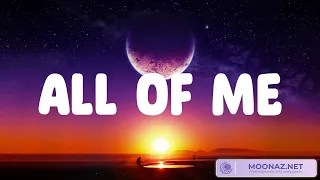 All of Me - John Legend (Lyrics) Calvin Harris, Dua Lipa, Passenger, OneRepublic (Mix)