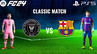 FIFA 24 - Barcelona vs Inter Miami Ft. Messi, Suarez, | Club Friendly Match | PS5™ [4K60]