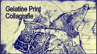 Gelatine Print, Druck, Collagrafie, Collagraph Printing,Acryl, simple, einfach, monotypie, monotype