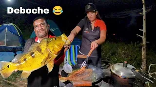 Claudio está só o deboche, fizemos peixe frito no disco de arado