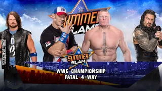 WWE 2K23 (PS5) - Styles vs Cena vs Lesnar vs Reigns - WWE Title Match Fatal 4 Way at Summerslam