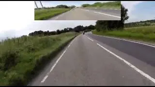 Bike Crash yamaha yzf honda cbr 1000 and a car