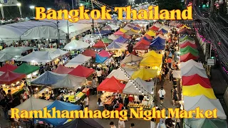 Bangkok Thailand - Ramkhamhaeng Night Market and Street Food 🇹🇭