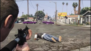 GTA V Franklin And Trevor Kills Ballas Gang