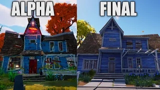 Hello Neighbor 2 Alpha vs Main Game Comparison!