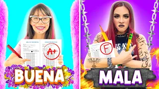 ESTUDIANTE BUENA VS ESTUDIANTE MALA 😱📚🎒| Karla Bustillos