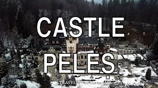 Castle Peles, Sinaia, Romania, 2022. DJI Mavic Pro Drone. 4K