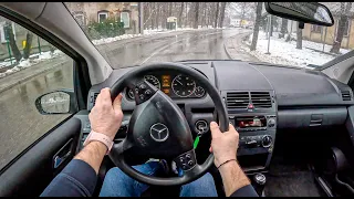 2004 Mercedes Class A W169 [180 CDI 109HP] |0-100| POV Test Drive #1590 Joe Black