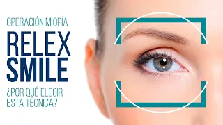 Técnica Láser Relex SMILE para operación de miopía de ojos