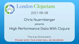 High Performance Data With Clojure Chris Nuernberger