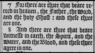 King James Only Johannine Comma Trinity forgery! 1 John 5:7-8