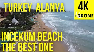 Turkey Alanya/12 June/Incekum Beach/One of The Best Beaches/Shooting from a drone