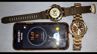 Syncing time in radio controlled watches with a smartphone app #1