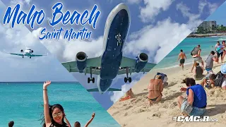 Extreme Jet Blast ✈️ | Maho Beach ☀ 🏖️ 🌊 - Saint Martin 🇲🇫 🇸🇽 | CMC's Bites