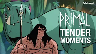 Tender Moments Between Spear and Fang | Genndy Tartakovsky's Primal | adult swim