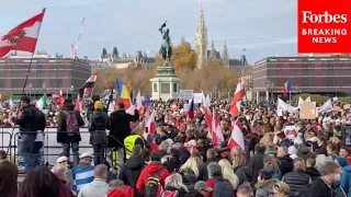 Demonstrators In Austria Protest New COVID-19 Lockdowns