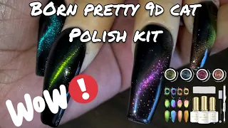 MAGNETIC BORN PRETTY 9D CAT EYE POLISH REVIEW | CHEAP CAT EYE POLISH DESIGN