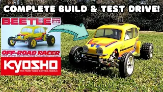 Kyosho Beetle Complete Build & Test Drive!  Brushless VW Beetle Buggy RC Car Kit.