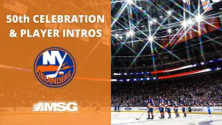 Islanders 50th Anniversary Celebration and Full Team Introductions | New York Islanders