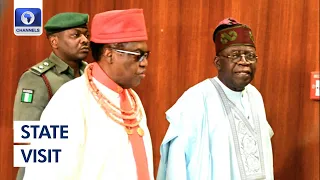 Tinubu Meets Oba Of Benin, Oba Alao, Ambode