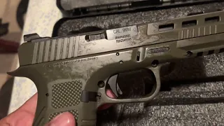 Unboxing my STK100 9MM OD GREEN My First Fire Arms