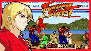 Fighting Street Bootleg: Arcade Playthrough (Ken) 4Players  Co-Op + Download OpenBOR Cheatrun [068]