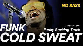 Bassless Funk Backing Track for Bass | Cold Sweat In Dm | James Brown Old School Jam Track