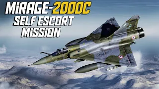 DCS: Mirage 2000C Self Escort Mission (Air to Air/ Air to Ground)