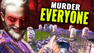 What Happens if you FILL EVERY GRAVE in The Elder Scrolls Oblivion: Shivering Isles Graveyard?