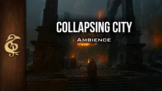 Collapsing City | Debris, Fire, Panic, Realistic RPG Ambience | 3 Hours