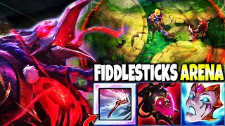 WE WENT FOR A CRAZY ARENA COMBO WITH FIDDLESTICKS AND NOCTURNE 2X R OF DEATH - League of Legends