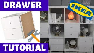 How To Assemble Ikea Kallax Drawers/Inserts: Fast & Easy Install